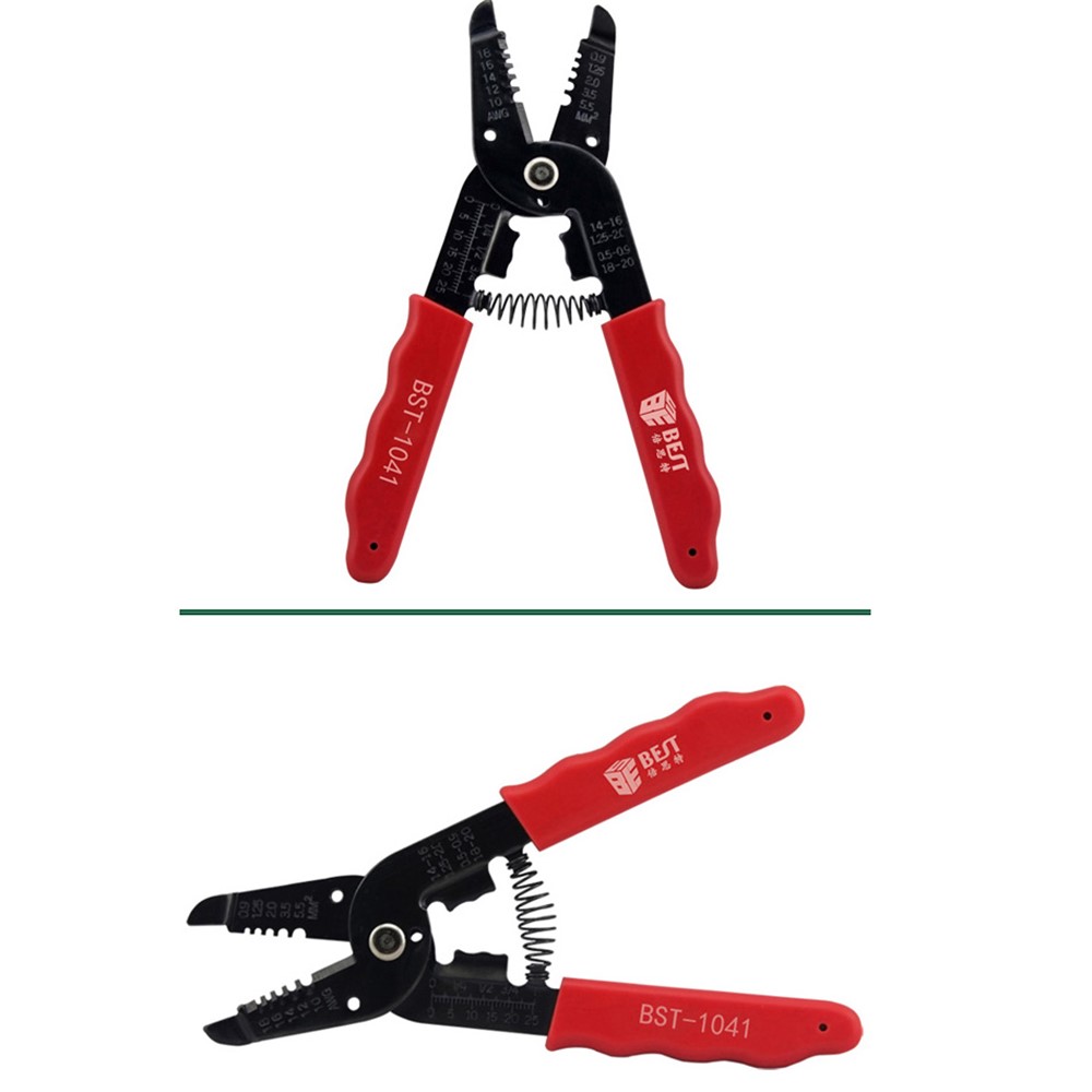 BEST BST-1041 Multifunctional Decrustation Pliers Wire Cable Stripper Steel Wire Stripping Pliers-3