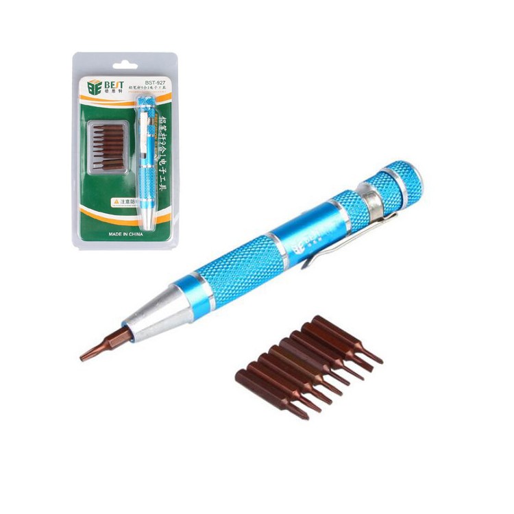BEST BST-927 9-in-1 Disassembly Screwdriver Repair Tool Set for iPhone Samsung Huawei Xiaomi Etc.-1