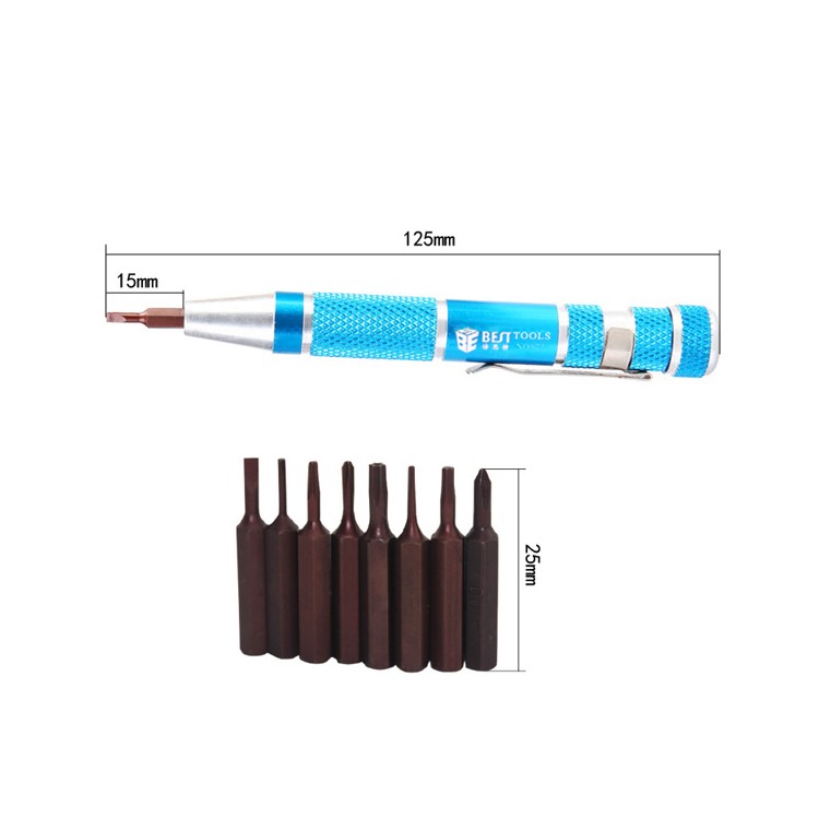 BEST BST-927 9-in-1 Disassembly Screwdriver Repair Tool Set for iPhone Samsung Huawei Xiaomi Etc.-8