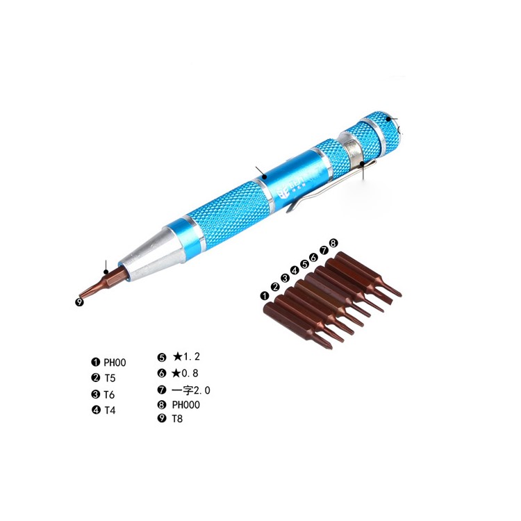 BEST BST-927 9-in-1 Disassembly Screwdriver Repair Tool Set for iPhone Samsung Huawei Xiaomi Etc.-9