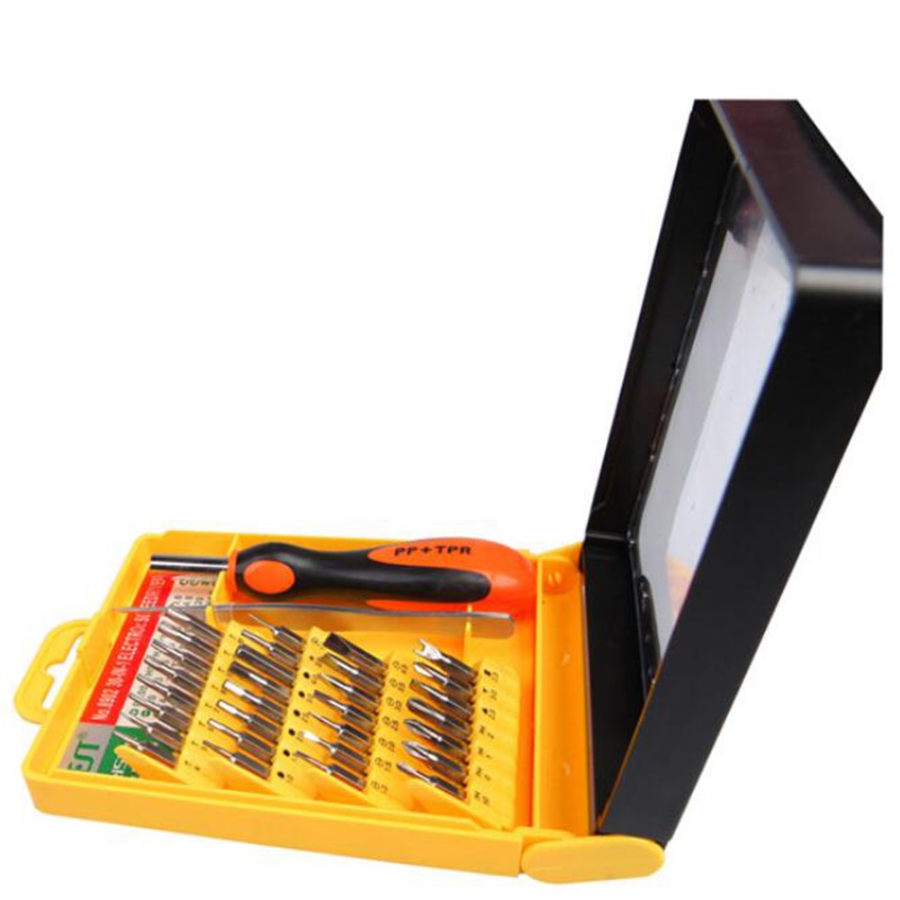 BEST BST-8902 30 in 1 Multipurpose Repair CR-V Screwdriver Tweezer Set Tools Kit for Phone PC Repair-3