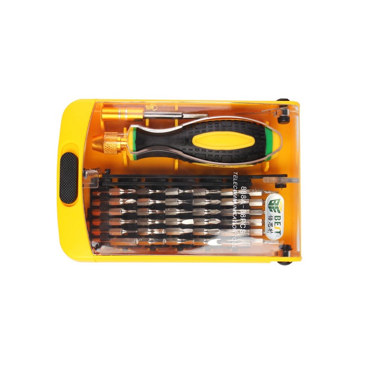 BEST BST-888A 38 in 1 Interchangeable CR-V Bits Screwdriver Set Multipurpose Repair Tool Kit for Phones PCs-1