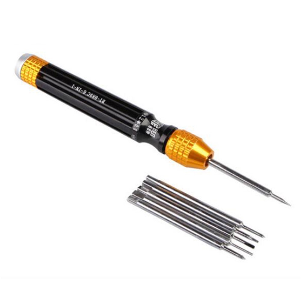 BEST BST-889C 6-in-1 Professional Precise Screwdriver Set Multi-functional Repair Tools Kit for Samsung Huawei Xiaomi Etc.-2