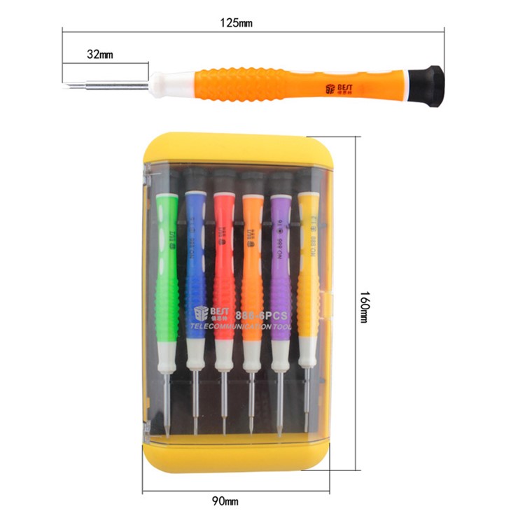 BEST BST-886 6 in 1 Screwdriver Kit Repair Tool Set-4