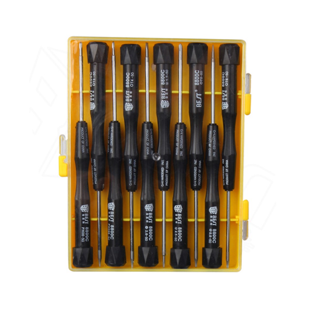 BEST BST-8800C 10-in-1 Anti-slip Professional Screwdriver Disassemble Opening Repair Tool Kit-8