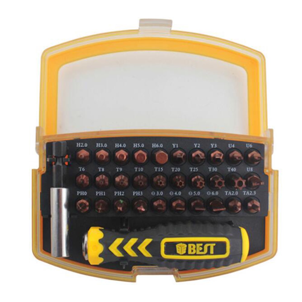 BEST BST-2166B 32 in 1 Interchangeable Precise Manual Screwdriver Set Multipurpose Repair Tools Kit-2