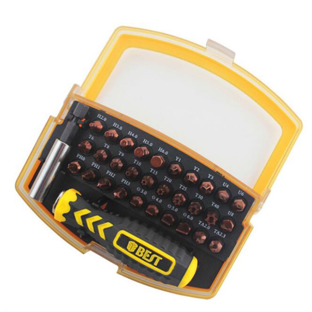 BEST BST-2166B 32 in 1 Interchangeable Precise Manual Screwdriver Set Multipurpose Repair Tools Kit-3