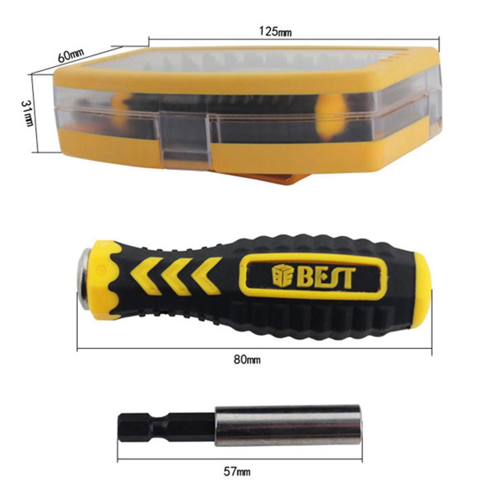 BEST BST-2166B 32 in 1 Interchangeable Precise Manual Screwdriver Set Multipurpose Repair Tools Kit-5