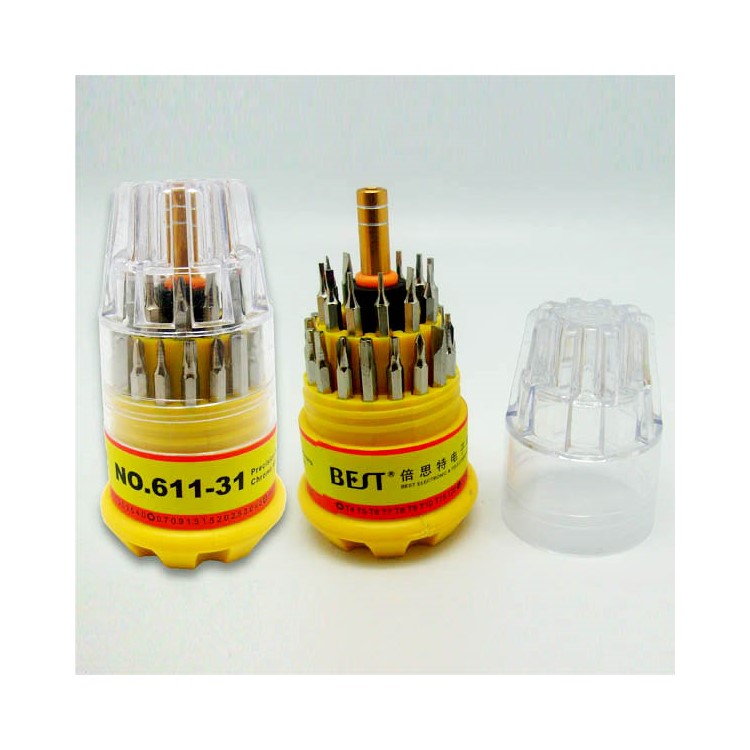 BEST BST-611 31-in-1 Screwdriver Set Precise Screwdriver Tool Set CRV Bits-1