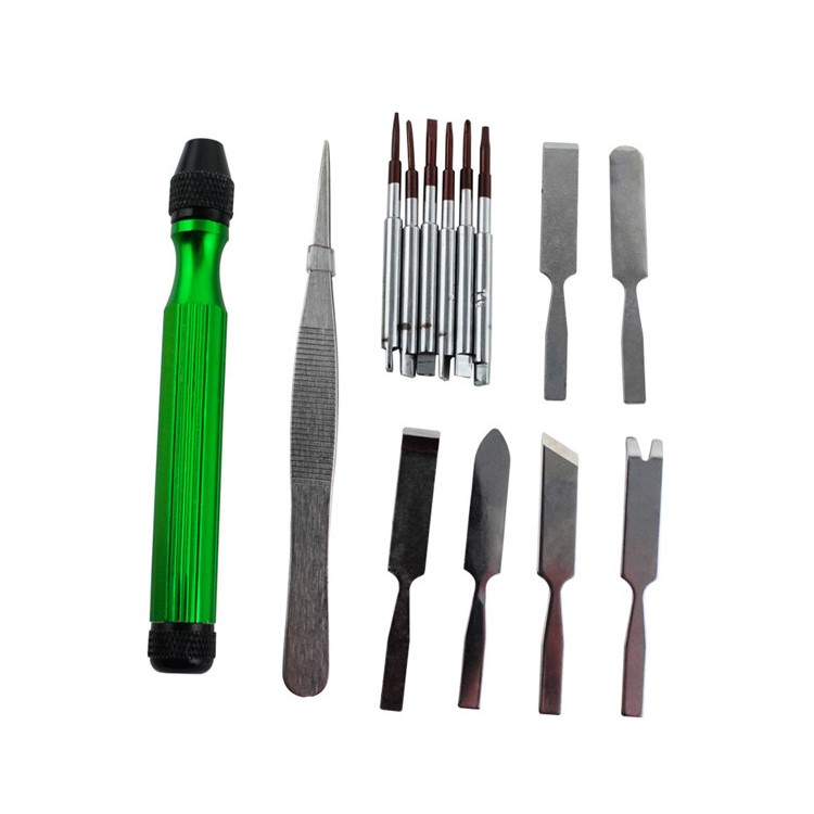 BEST BST-302 14-in-1 Precision Screwdriver Tweezers Pry Repair Tool Kit-7