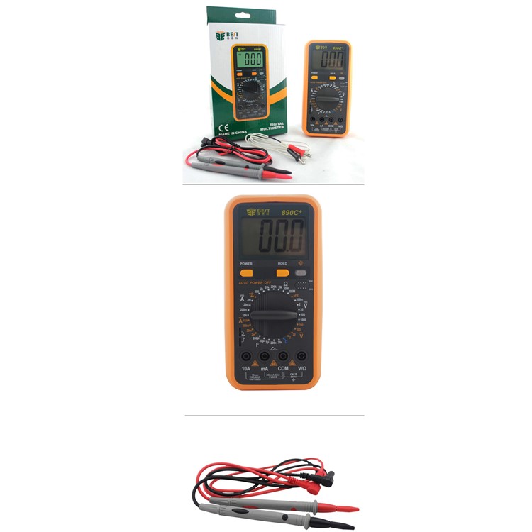 BEST BST-890C+ Portable Handheld Measure Digital Multimeter with LCD Large Screen-4