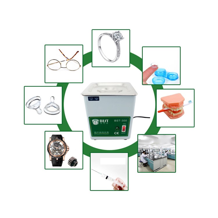 BEST BST-300 110V 50W 1.8L Stainless Steel Ultrasonic Cleaner Ultrasonic Cleaning Machine - US Plug-9