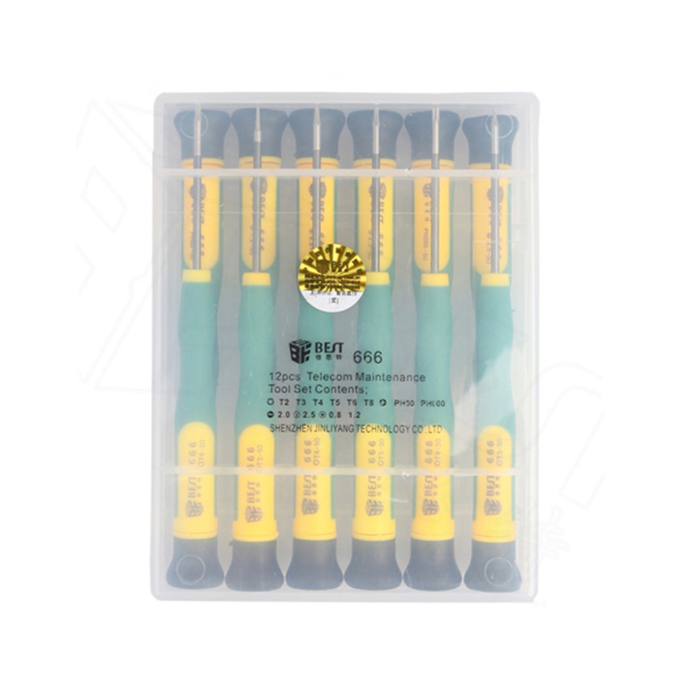 BEST BST-666 12 in 1 Screwdriver Kit Repair Tool Set-1