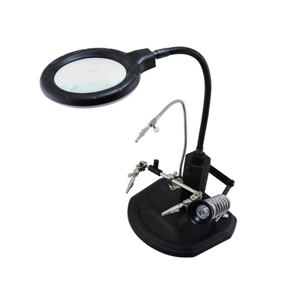 BEST BST-308L LED Lamp 2.5X/4X Magnifying Glass with Clips-5