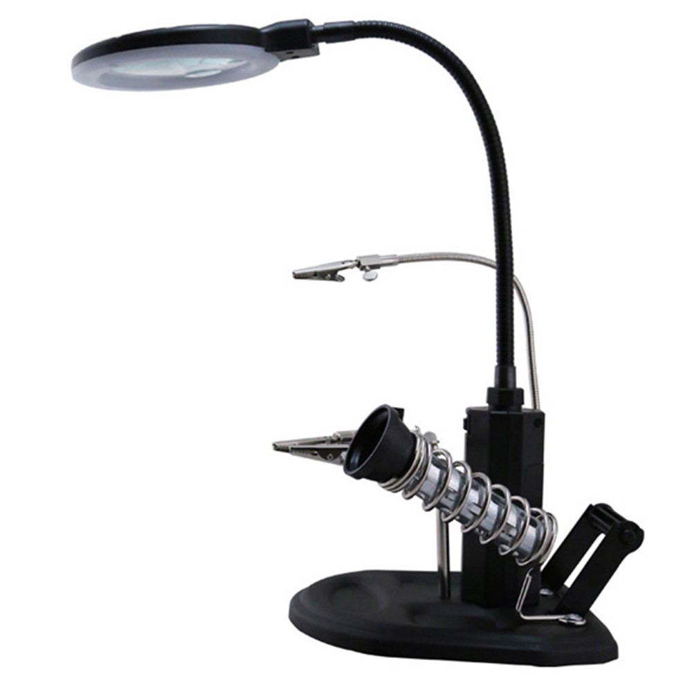 BEST BST-308L LED Lamp 2.5X/4X Magnifying Glass with Clips-7