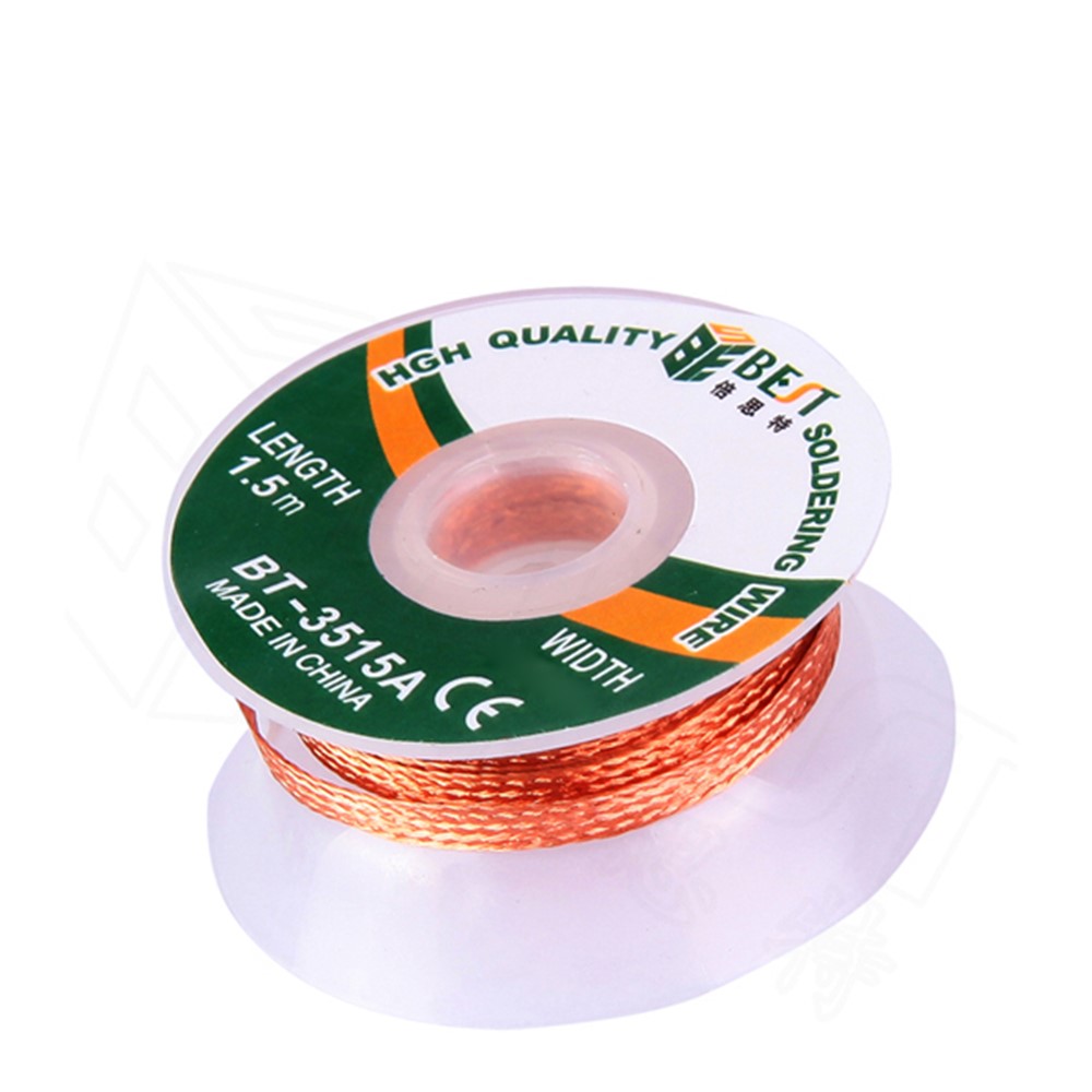 BEST BT-3515A 3.5mmx1.5m Copper Alloy Braided Desoldering Wick Wire Tool-1
