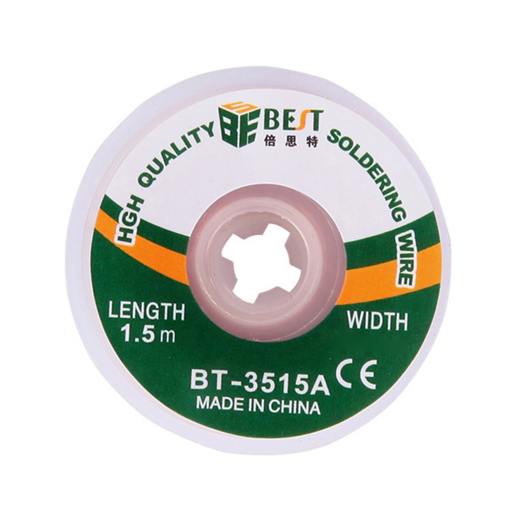 BEST BT-3515A 3.5mmx1.5m Copper Alloy Braided Desoldering Wick Wire Tool-2