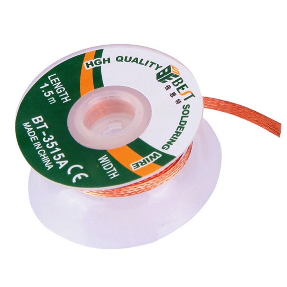 BEST BT-3515A 3.5mmx1.5m Copper Alloy Braided Desoldering Wick Wire Tool-4
