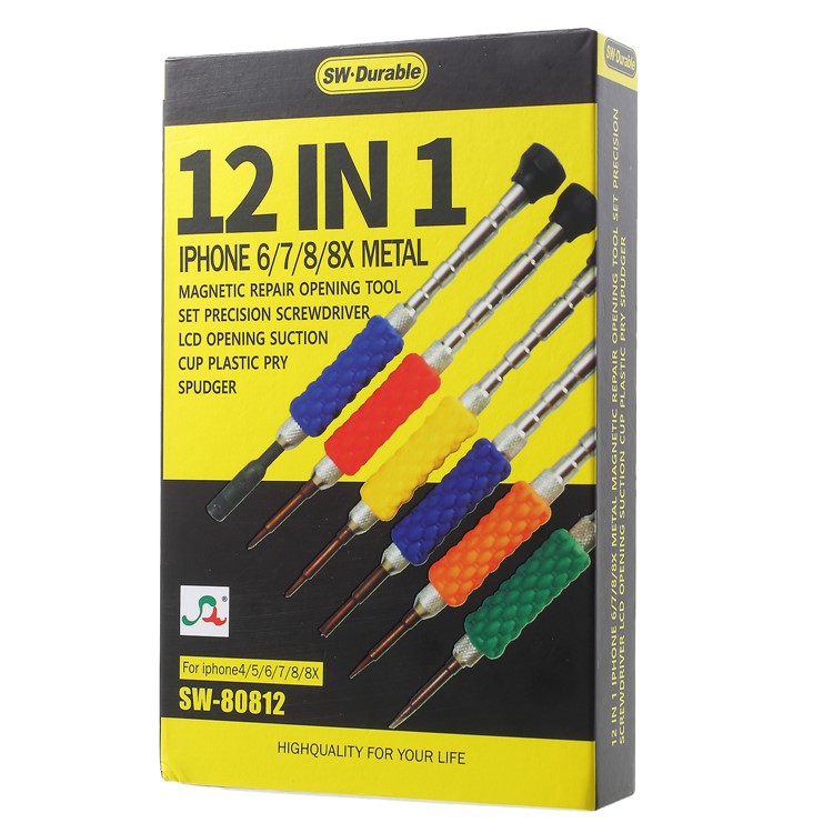 Professional 12-in-1 Opening Pry Screwdriver Repair Tool Kit for iPhone-7