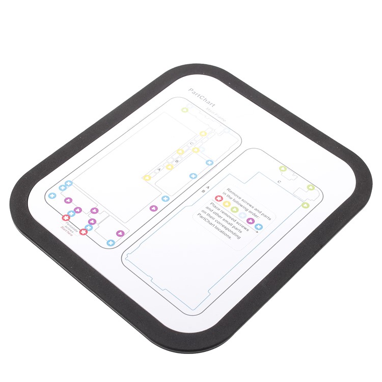 Heat Insulation Repair Platform Mat for iPhone X with Magnetic Screw Section-1