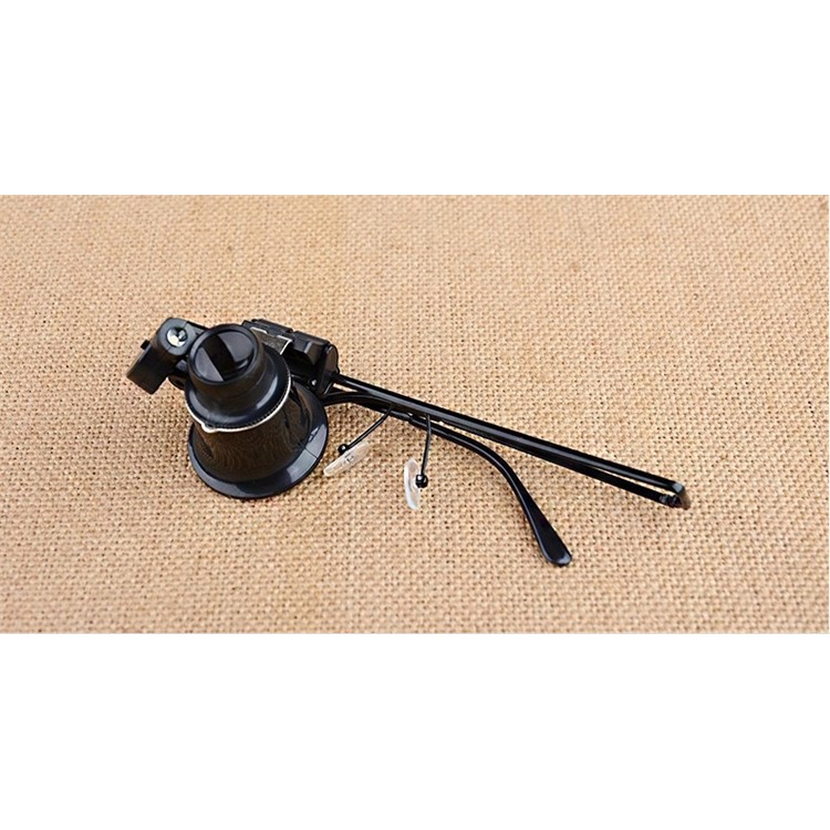 Monocle 20X Magnifier Eyewear Style Magnifier with LED Light-3