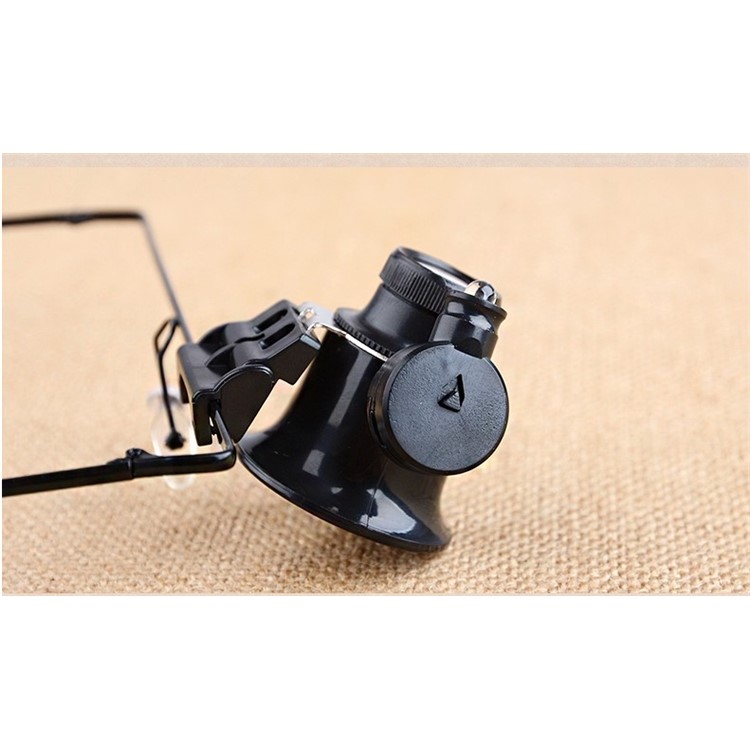 Monocle 20X Magnifier Eyewear Style Magnifier with LED Light-4