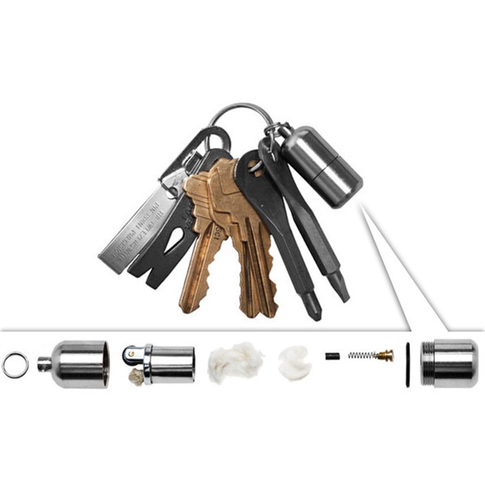 XTOOLS Key Style EDC Stainless Steel Slotted and Phillips 2 Screwdrivers Tool Set with Key Ring-17