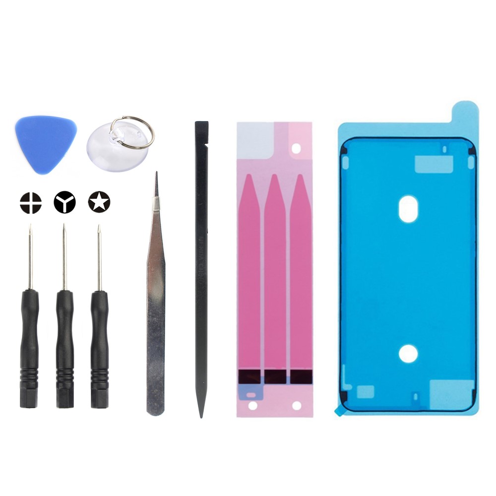 JF-8162 9-in-1 Battery Adhesive Sticker + Waterproof Adhesive Sticker Screwdriver Pry Repair Tool Kit for iPhone 8 4.7-2