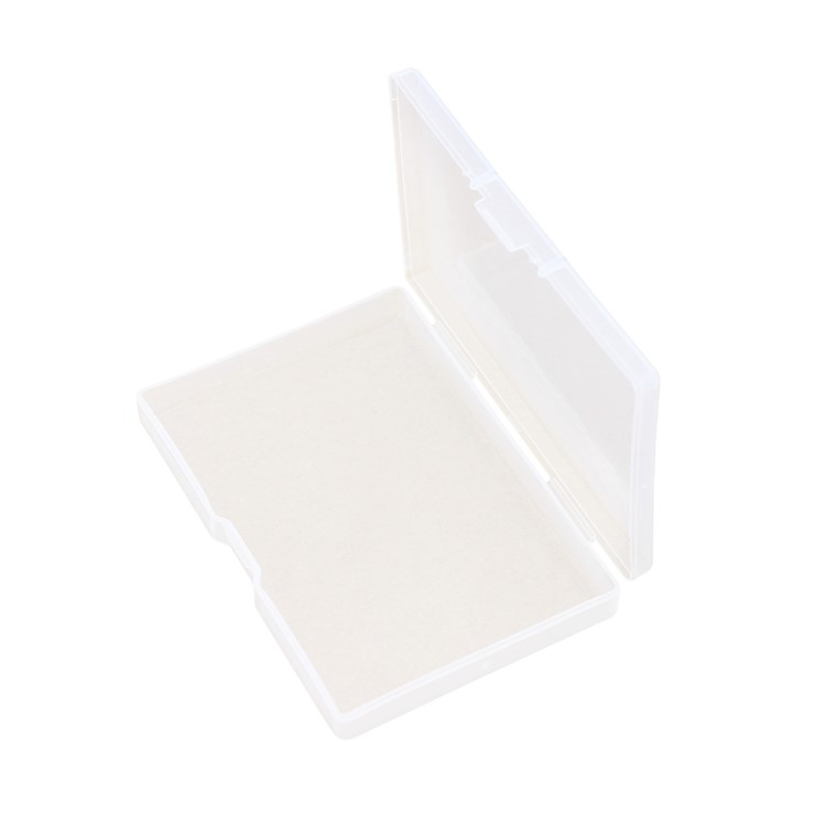 P8838 Clear Mini Plastic Storage Box Snap Closure for Pencils Tool Drill Bits, Size: 10.5x7.3x1.8cm-3