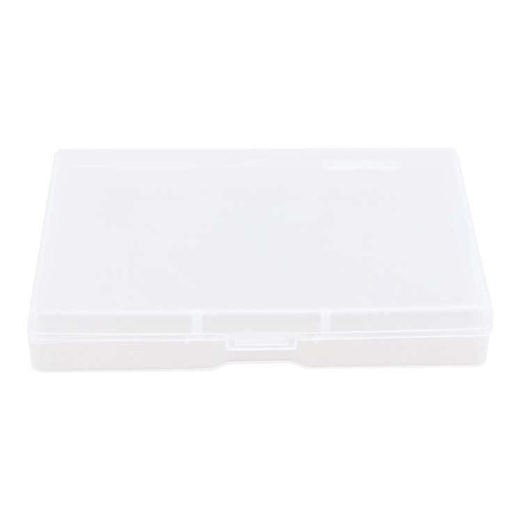 P8838 Clear Mini Plastic Storage Box Snap Closure for Pencils Tool Drill Bits, Size: 10.5x7.3x1.8cm-5