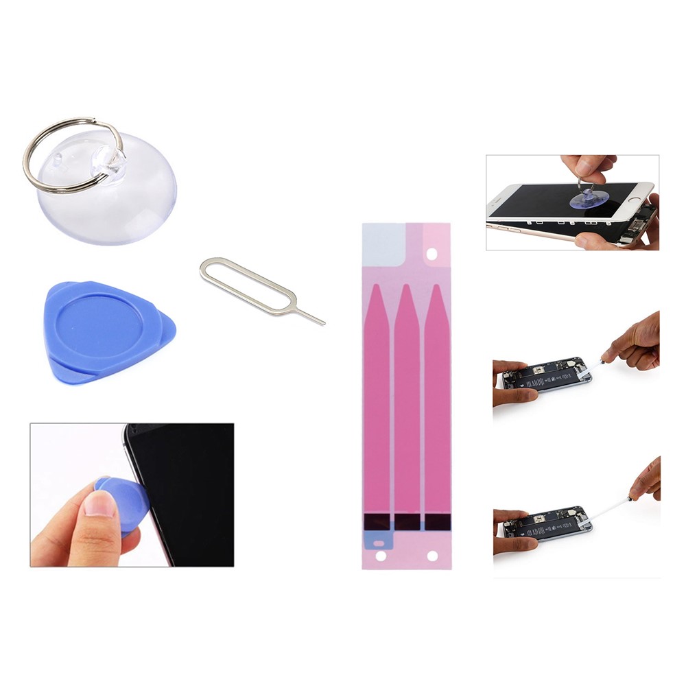 JF-8158 11-in-1 Battery Adhesive Sticker + Waterproof Adhesive Sticker Screwdriver Repair Tool Kit for iPhone 6s/7/8 4.7 Battery-3
