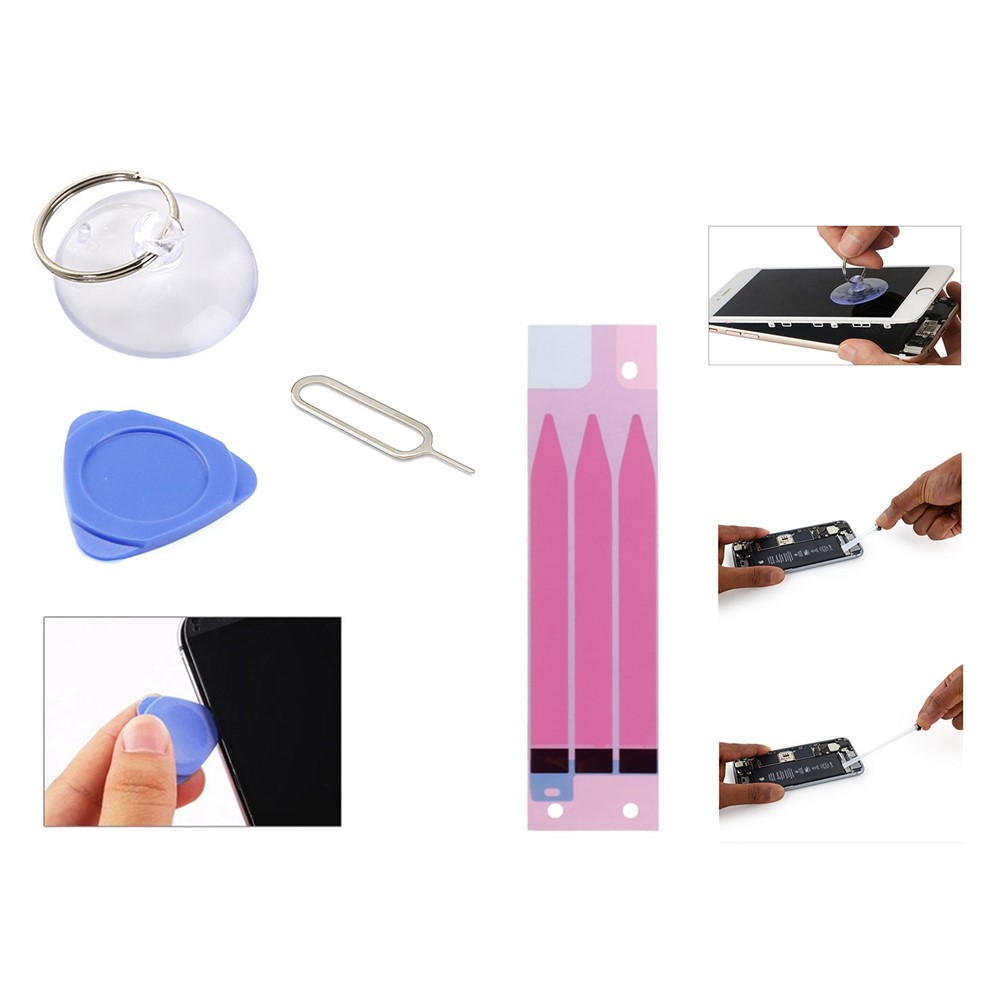 JF-8158 11-in-1 Battery Adhesive Sticker + Waterproof Adhesive Sticker Screwdriver Repair Tool Kit for iPhone 8 4.7 Battery-3