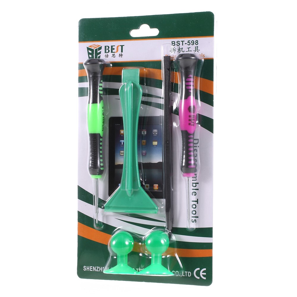 BEST BST-598 6 in 1 Screwdriver Disassemble Tools Set for iPhone iPad-5