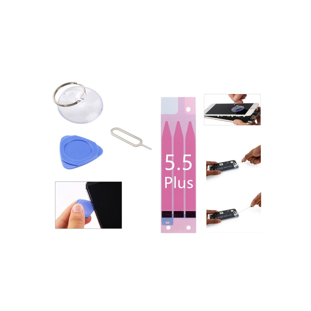 50PCS/Lot JF-8157 9-in-1 Battery Adhesive Sticker Screwdriver Repair Tool Set for iPhone 8 Plus / 7 Plus / 6s Plus / 6 Plus-2
