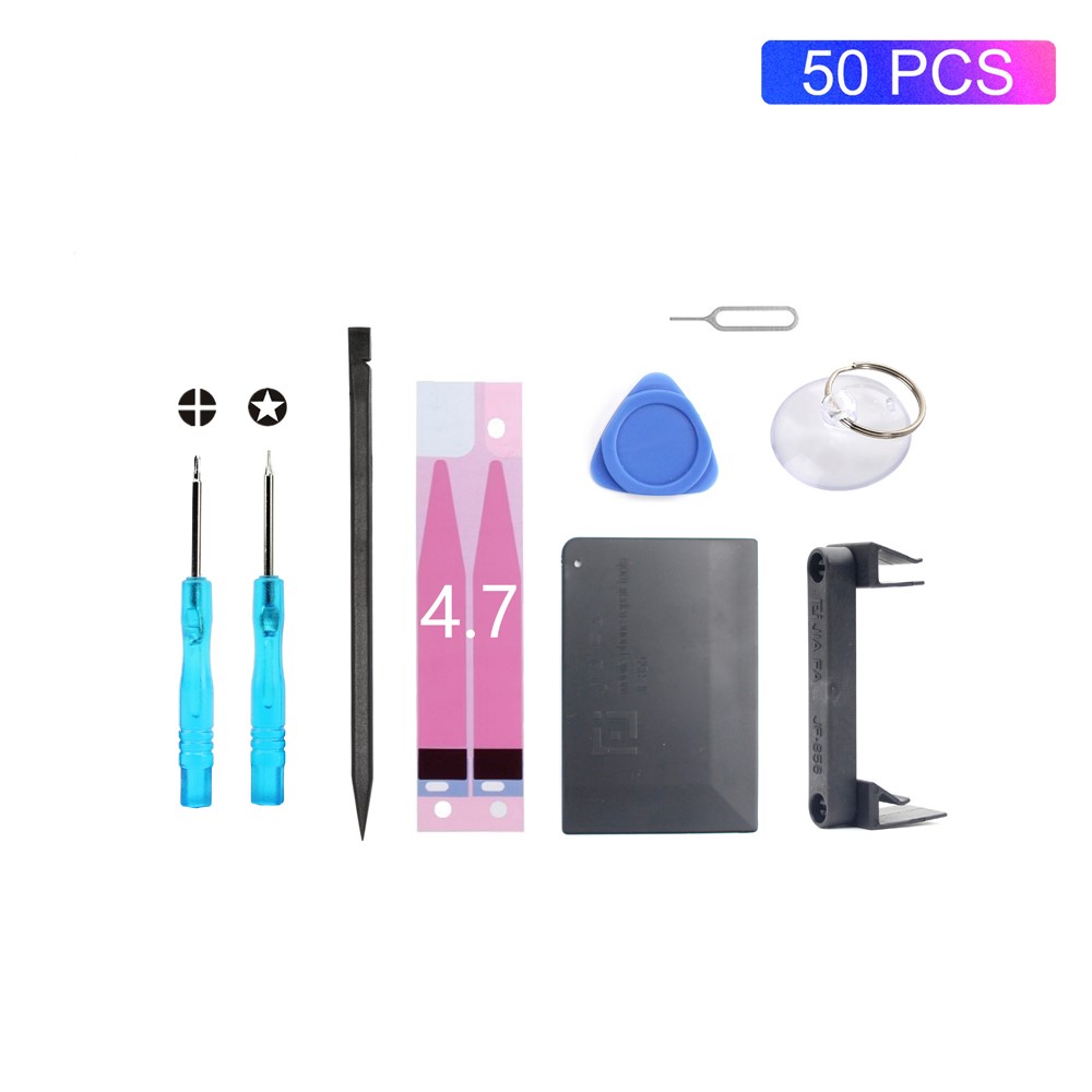50PCS/Lot JF-8159 9-in-1 Battery Adhesive Sticker Screwdriver Repair Tool Set for iPhone 8/7/6s/6-1
