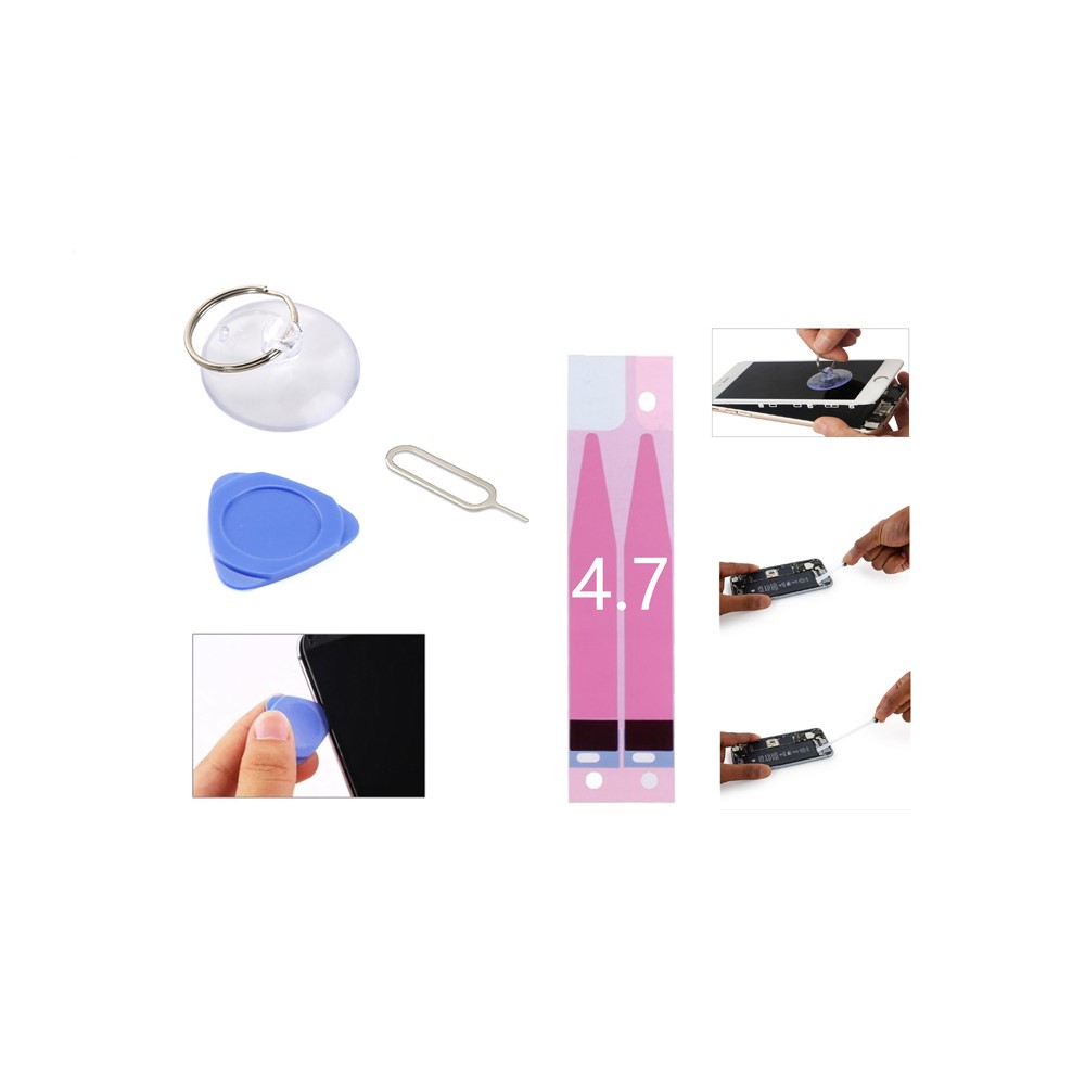 50PCS/Lot JF-8159 9-in-1 Battery Adhesive Sticker Screwdriver Repair Tool Set for iPhone 8/7/6s/6-5