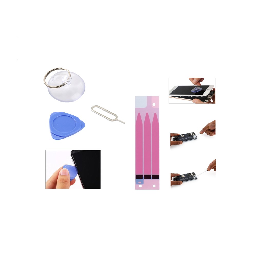 50pcs / Lot JF-8159 Kit De Herramientas De Reparación De Batería 9-en-1 Para El Iphone 8 Plus / 7 Plus / 6s Plus / 6 Plus-5