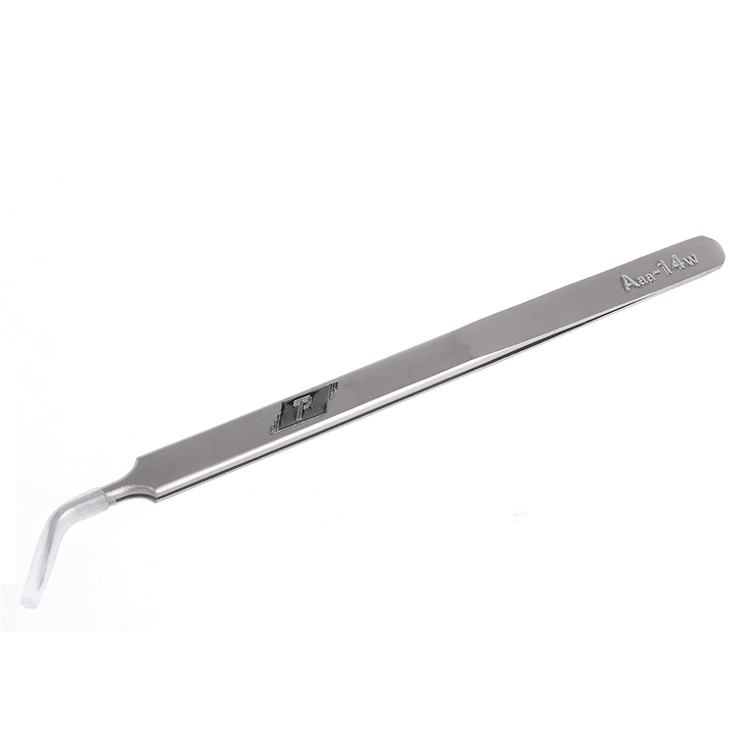 O Tweezer Curvado Extra Longo Do Metal Da Ponta Do Aaa-14w Para O Mainboard Do Telefone Móvel Maintenance-1