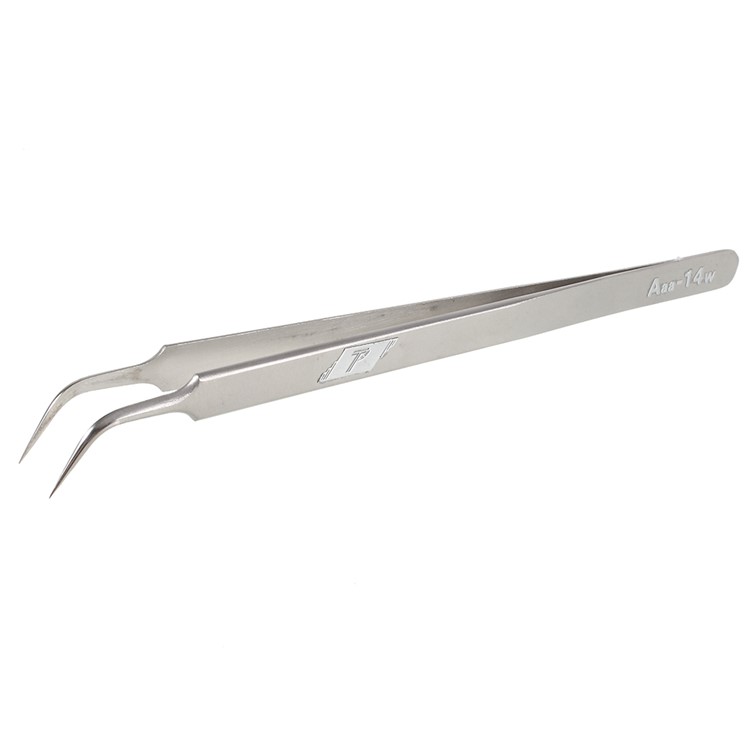 O Tweezer Curvado Extra Longo Do Metal Da Ponta Do Aaa-14w Para O Mainboard Do Telefone Móvel Maintenance-2