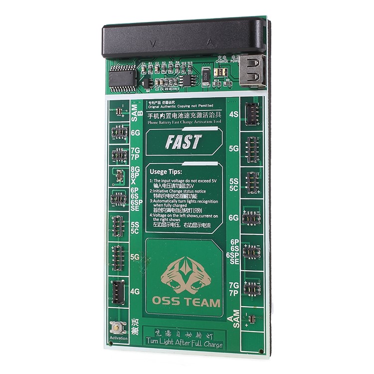 W208A+ 2 in 1 Battery Fast Charging and Activation Board for Apple 4-8P iPhone X Samsung-2