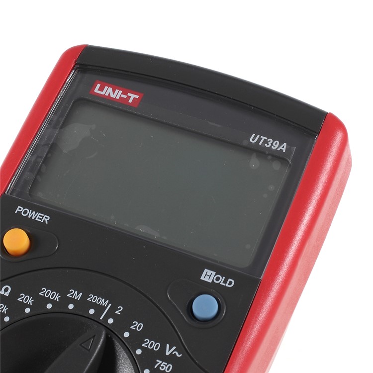 UNI-T UT39A LCD Digital Multimeter AC/DC Voltage Current Resistance Tester with kickstand-6