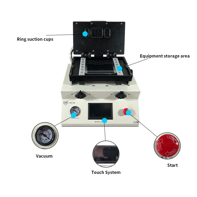 TBK-288 Automatic Framework Dismantle Machine Tool for iPhone Samsung Mobile Phone Repair - AC 220V/UK Plug-9