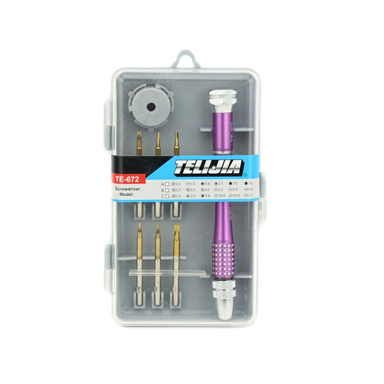 TE-672 8-in-1 Precision Handle Screwdrivers Repair Tools Set-12
