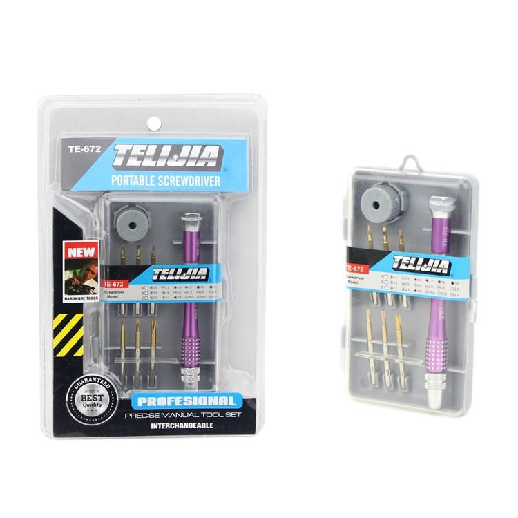 TE-672 8-in-1 Precision Handle Screwdrivers Repair Tools Set-13
