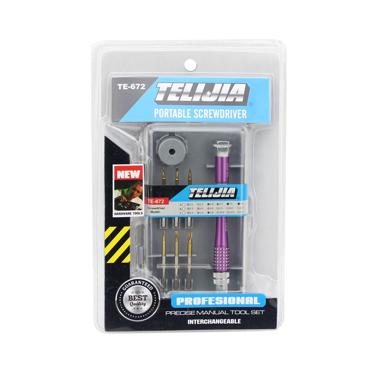 TE-672 8-in-1 Precision Handle Screwdrivers Repair Tools Set-14