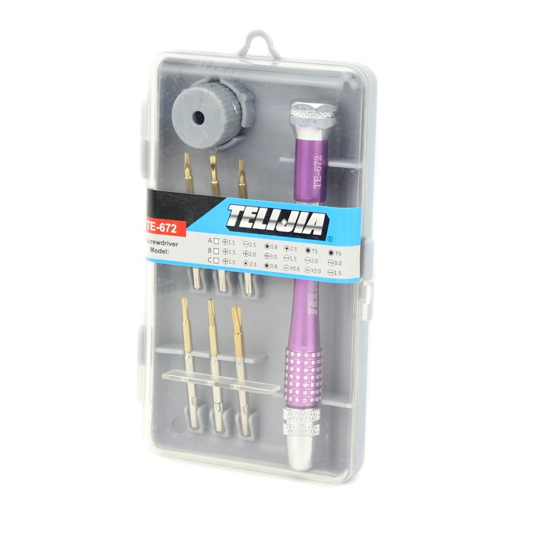 TE-672 8-in-1 Precision Handle Screwdrivers Repair Tools Set-2