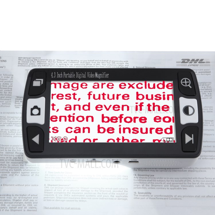 FD43 4.3 inch Portable Digital Video Magnifier Reading Aid for Low Vision - EU Plug-10