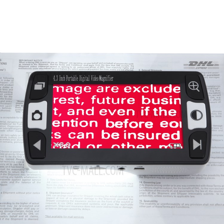 FD43 4.3 inch Portable Digital Video Magnifier Reading Aid for Low Vision - EU Plug-11