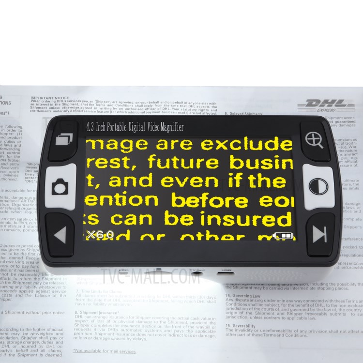 FD43 4.3 inch Portable Digital Video Magnifier Reading Aid for Low Vision - EU Plug-12