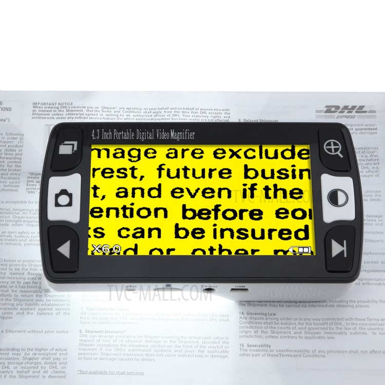 FD43 4.3 inch Portable Digital Video Magnifier Reading Aid for Low Vision - EU Plug-13